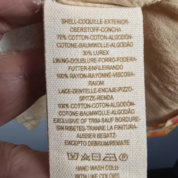 Free People Floral "The Big Bang" Metallic Aztec Mini Sleeveless Dress Size 6/Sm - Picture 15 of 16